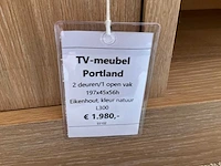 Portland eiken tv meubel - afbeelding 2 van  10