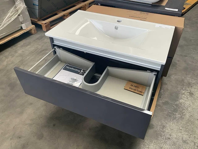Porto badmeubel 80cm - afbeelding 4 van  5