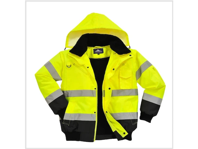 Portwest geel hi-vis bomberjack maat 4xl - afbeelding 1 van  3