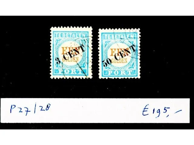 Portzegelserie nederland 1906-1910 - afbeelding 1 van  1