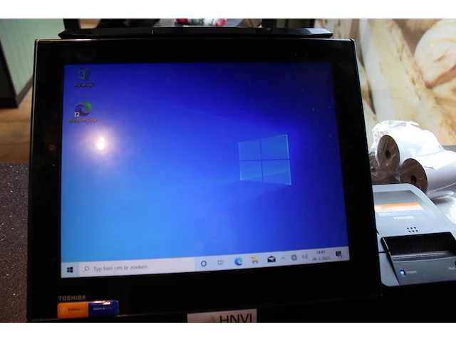 Pos kassasysteen toshiba mt 6140-e4c met bonnenprinter. - afbeelding 2 van  4