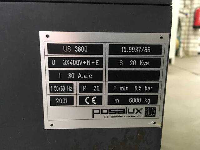 Posalux - 2001 - us 3600 - elektronica cnc-boormachine - afbeelding 8 van  16
