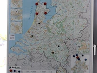 Postcodekaart nederland afm. 102 x 120 cm - afbeelding 2 van  2