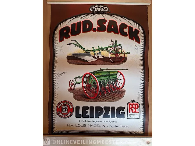 Poster rud sack leipzig, importeur louis nagel arnhem - afbeelding 1 van  4