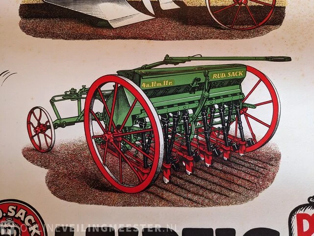 Poster rud sack leipzig, importeur louis nagel arnhem - afbeelding 2 van  4