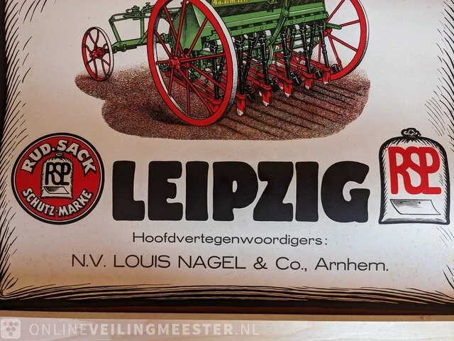 Poster rud sack leipzig, importeur louis nagel arnhem - afbeelding 4 van  4