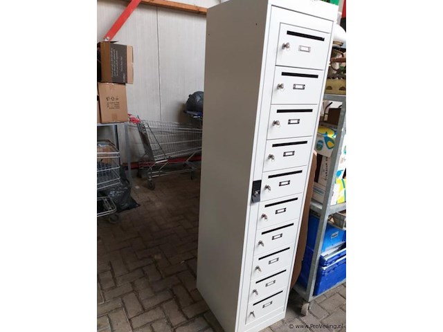 Postlockerkast - 180 x 40 x 50 cm - 10 vakken - afbeelding 3 van  5