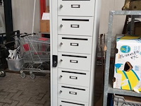 Postlockerkast - 180 x 40 x 50 cm - 10 vakken - afbeelding 1 van  5