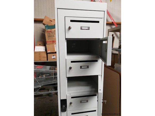 Postlockerkast - 180 x 40 x 50 cm - 10 vakken - afbeelding 4 van  5