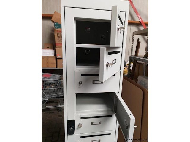 Postlockerkast - 180 x 40 x 50 cm - 10 vakken - afbeelding 4 van  6