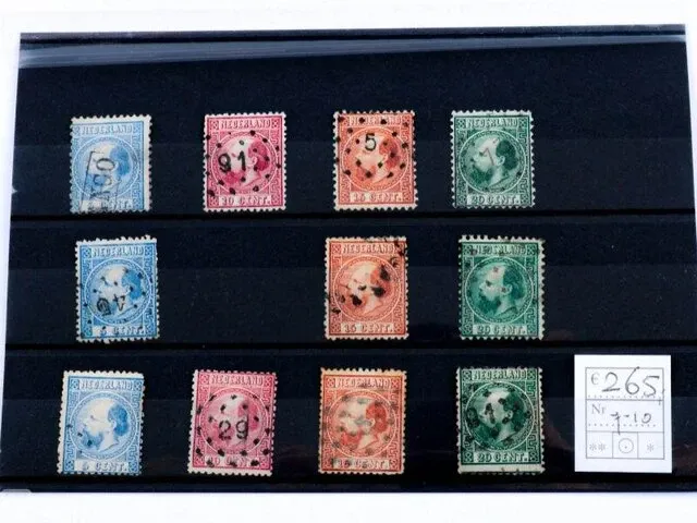 Postzegelkavel koning willem 1867-1868 - afbeelding 1 van  5