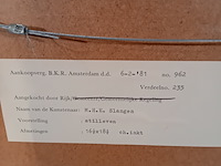 Potlood tekening, m.h.e. slangen, stilleven, 1980 - afbeelding 8 van  8