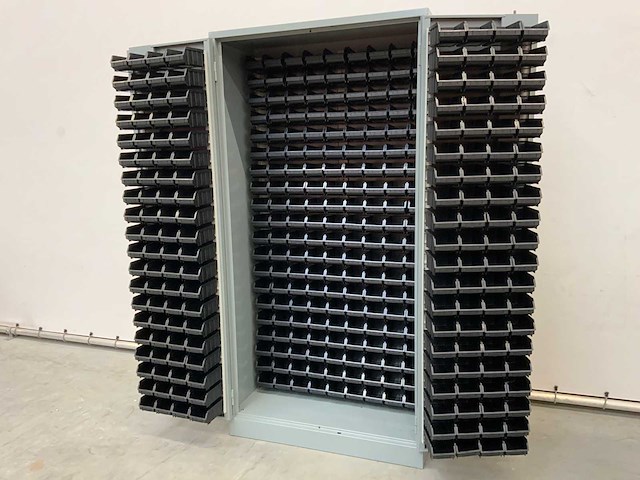 Povag - bakkenstripkast gevuld met 340 opbergbakken - afbeelding 5 van  12