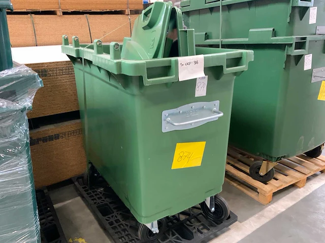 Povag acp-306 afvalcontainer 660l - afbeelding 8 van  9