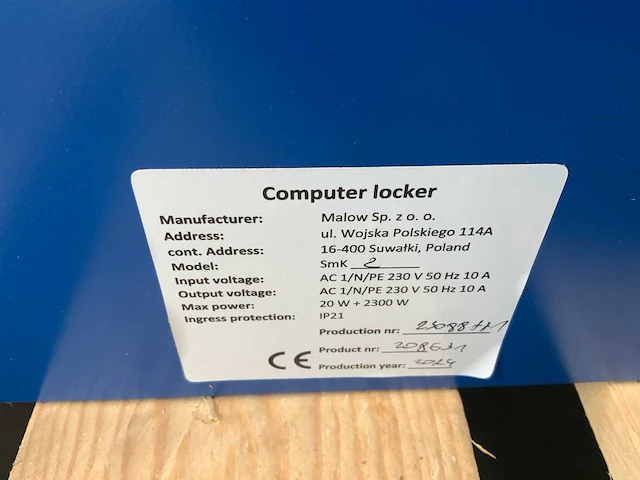 Povag ckp-103 computer lockerkast 1600x550x550mm; ongebruikt; - afbeelding 4 van  14