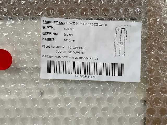 Povag lockerkast 4-deurs (2x) - afbeelding 4 van  5