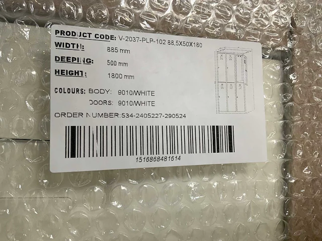 Povag lockerkast 6-deurs - afbeelding 5 van  5