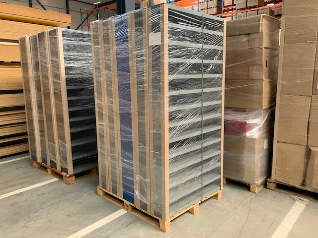 Povag open legbordkast - 12 legborden grijs/grijs - afbeelding 1 van  4