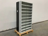 Povag open legbordkast - 12 legborden grijs/grijs - afbeelding 1 van  4