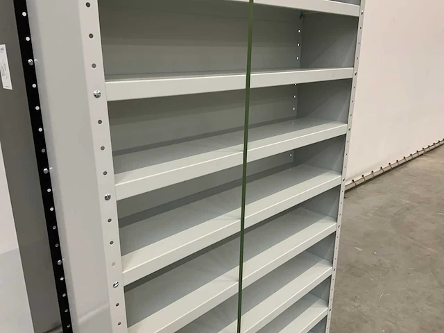 Povag open legbordkast - 12 legborden grijs/grijs - afbeelding 3 van  4