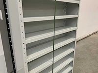 Povag open legbordkast - 12 legborden grijs/grijs - afbeelding 3 van  4