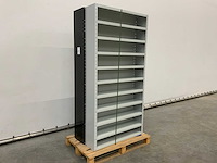 Povag open legbordkast - 12 legborden grijs/grijs - afbeelding 1 van  4