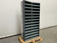 Povag open legbordkast - 12 legborden zwart/antaciet - afbeelding 1 van  3