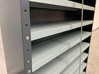 Povag open legbordkast - 12 legborden zwart/antaciet - afbeelding 3 van  3