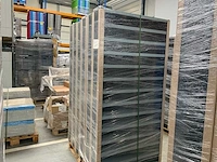 Povag open legbordkast - 12 legborden zwart/grijs - afbeelding 1 van  4