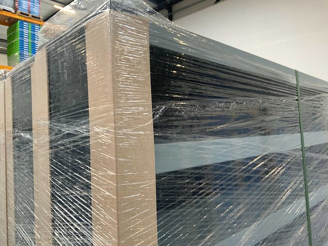 Povag open legbordkast - 12 legborden zwart/grijs - afbeelding 3 van  4