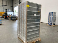 Povag open legbordkast - 9 legborden grijs/grijs - afbeelding 1 van  3