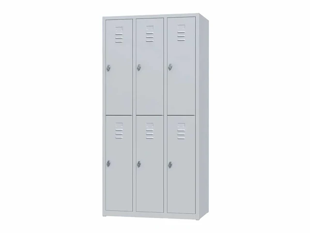 Povag plp-102 lockerkast 6-deurs - afbeelding 1 van  9