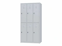 Povag plp-102 metalen lockerkast 6 deurs - afbeelding 1 van  9