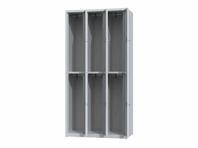 Povag plp-102 metalen lockerkast 6 deurs - afbeelding 3 van  9