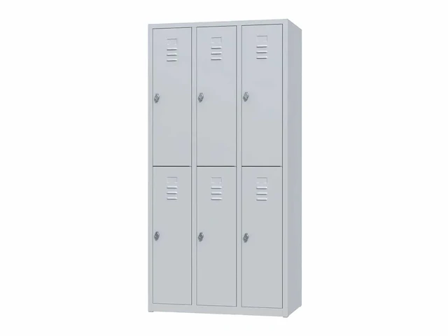 Povag plp-102 metalen lockerkast 6 deurs - afbeelding 1 van  9