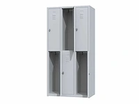 Povag plp-102 metalen lockerkast 6 deurs - afbeelding 2 van  9