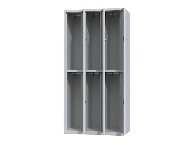 Povag plp-102 metalen lockerkast 6 deurs - afbeelding 3 van  4