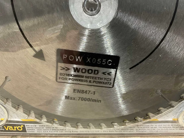 Power plus x055c zaagblad 210 mm (5x) - afbeelding 5 van  6