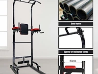 Power rack, fitnessrek ultrasport, 331100000358, rood/zwart - afbeelding 2 van  4