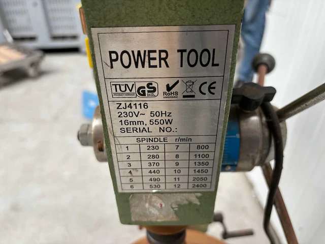Power tool zj4116 kolomboormachine - afbeelding 3 van  4