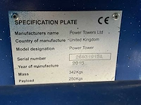 Power tower hoogwerker - afbeelding 5 van  14