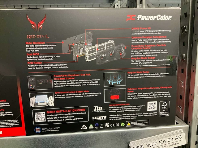 Powercolor amd radeon rx9070xt videokaart - afbeelding 4 van  5