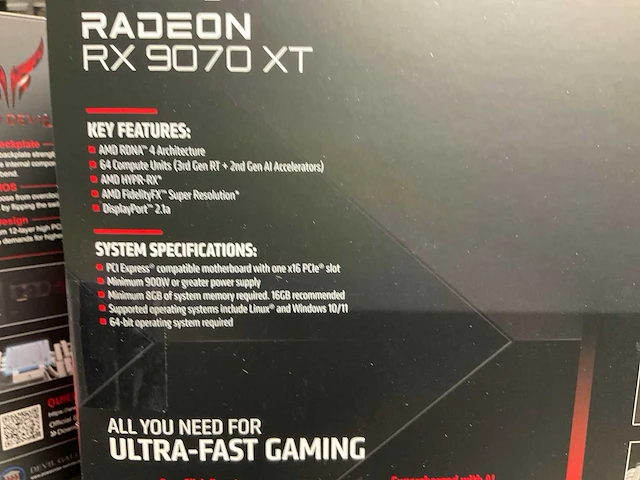 Powercolor amd radeon rx9070xt videokaart - afbeelding 3 van  5