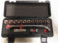 Powerhand - 16 delig 1/2” - ringratelsleutel set (3x) - afbeelding 1 van  4