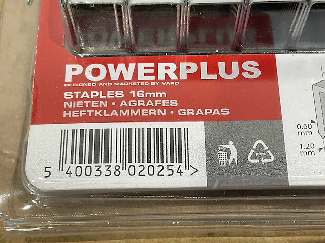 Powerplus - 16 mm - tacker nietjes 16 mm - afbeelding 4 van  5