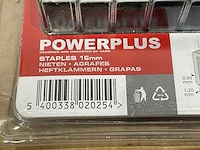 Powerplus - 16 mm - tacker nietjes 16 mm - afbeelding 4 van  5