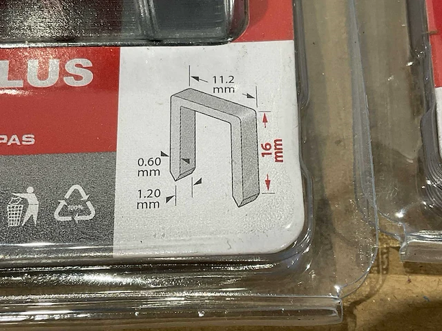 Powerplus - 16 mm - tacker nietjes 16 mm - afbeelding 5 van  5