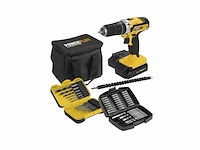 Powerplus accu klopboormachine powx00840-3 in 1 20 v incl. 2 accu's 2.0 ah en 1 lader 53 accessoires - afbeelding 1 van  4