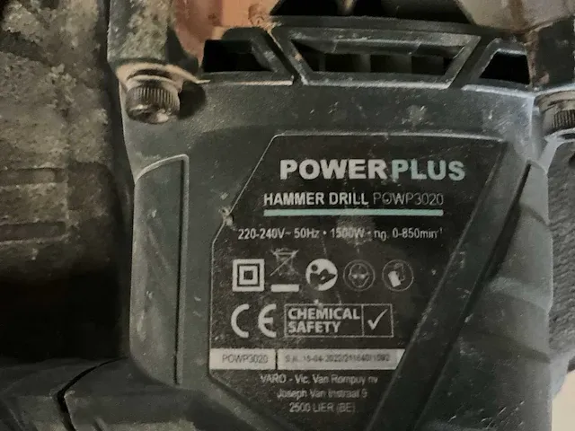 Powerplus pow 3020 breekhamer - afbeelding 4 van  5