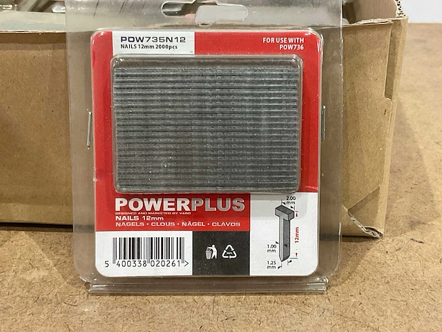 Powerplus pow735n12 tacker nagels 12 mm (40x) - afbeelding 4 van  6